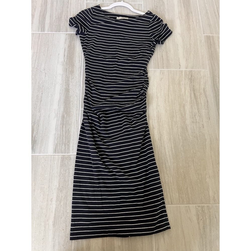 HOBBS LONDON Bridget Ruched Striped Dress Size 2